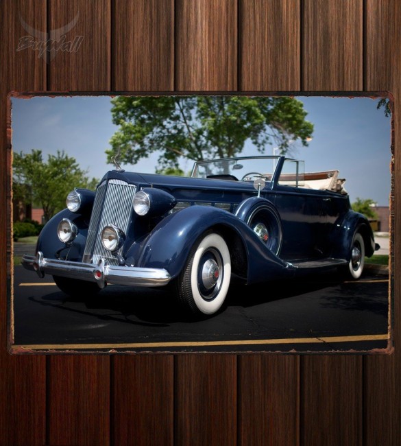 Металлическая табличка Packard Super Eight Convertible Victoria 523 Металлическая табличка Packard Super Eight Convertible Victoria 523